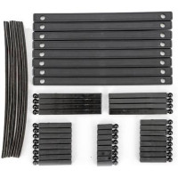 Pótalkatrész a Traxxas pótkocsihoz Spartan/DCB M41: pótkocsitartók a pótkocsitesthez - 17mm (8), 30mm (8), 37mm (8), 65mm (8), 70mm (8).