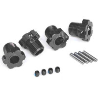 Pótalkatrész Traxxas RC autó modellekhez: szürke alumínium kerékagy 17mm (4 db).