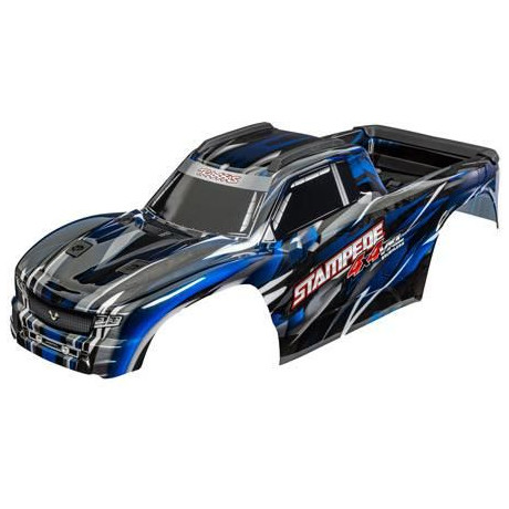 Traxxas karosérie Stampede 4X4 VXL modrá (bezsponková)