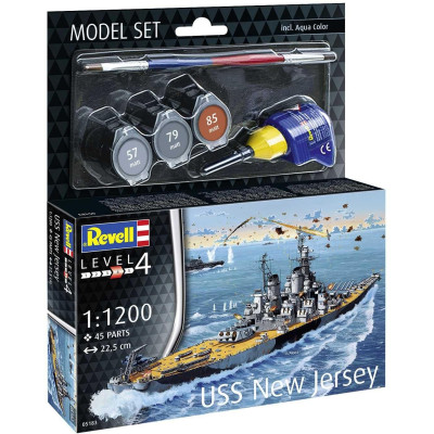 ModelSet loď 65183 - Battleship USS New Jersey (1:1200)
