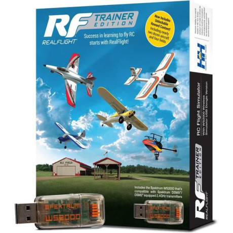 RealFlight Trainer Edition RC letecký simulátor, WS2000 bezdrátové USB rozhraní