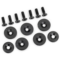 Traxxas karosszéria alátétek - karosszéria alátétek(2), tető alátétek (5), 3x10 mm CCS csavar (7), Traxxas Slash Mudboss karosszériához.
