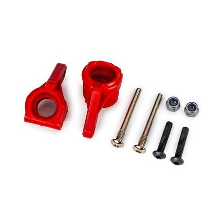 Traxxas těhlice přední HD červená (pro NO9180, NO9181, NO9182)