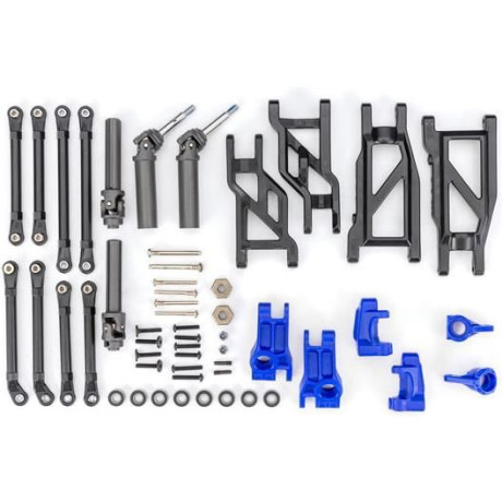 Traxxas konverzní sada podvozku HD modrá (pro Rustler a Stampede)