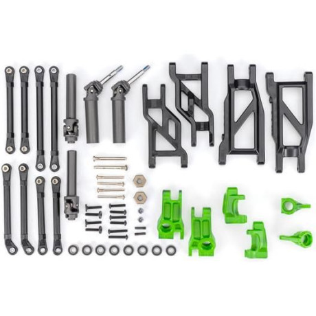 Traxxas konverzní sada podvozku HD zelená (pro Rustler a Stampede)