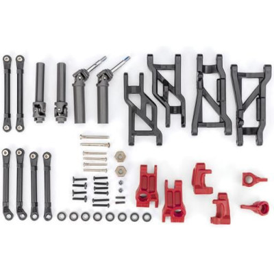 Traxxas konverzní sada podvozku HD červená (pro Slash)