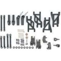 Extreme Heavy Duty felfüggesztéskészlet - szürke, nehéz munkára. Frissítse fel Bandit 2WD és Drag Slash 2WD járműveinek szabadonálló részeit. A készlet egyes részei tartós anyagokból készültek.