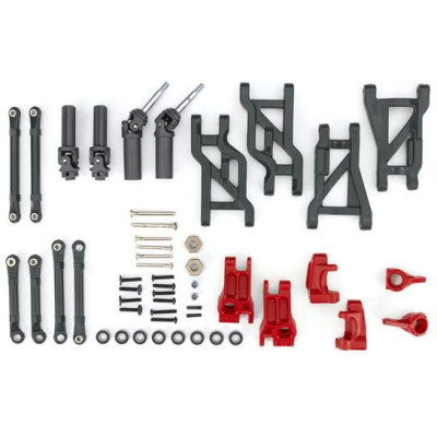 Traxxas konverzní sada podvozku HD červená (pro Bandit a Drag Slash)