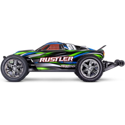 Traxxas Rustler 1:10 BL-2s RTR zelený