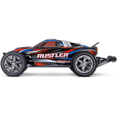 Traxxas Rustler 1:10 BL-2s RTR červený