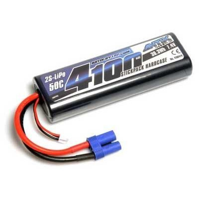 ANTIX by LRP 4100mAh - 7.4V - 50C LiPo Car Stickpack Hardcase - EC5 konektor