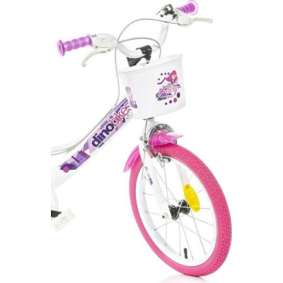 DINO Bikes - Dětské kolo 16" Fairy bílé