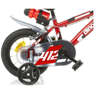 DINO Bikes - Dětské kolo 12" červené