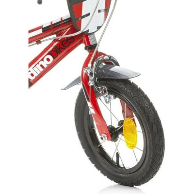 DINO Bikes - Dětské kolo 12" červené