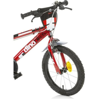 DINO Bikes - Dětské kolo 16" červené