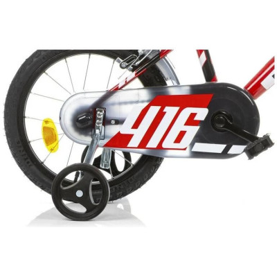DINO Bikes - Dětské kolo 16" červené