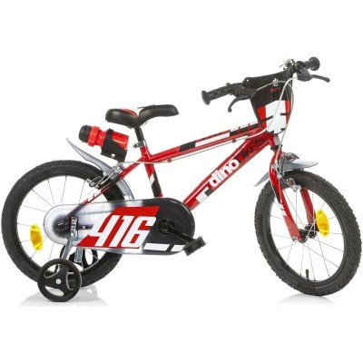 DINO Bikes - Dětské kolo 16" červené