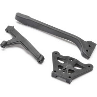 Pótalkatrész Losi 8XE RC modellautóhoz: alváz megerősítés.