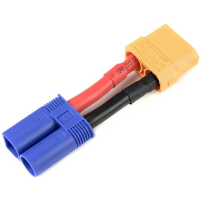 Konverzní kabel EC5 přístroj - XT-90 baterie 10AWG