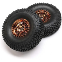 Pótalkatrész RC modellautóhoz Losi 8ight-X Super Lasernut Buggy: kerék gumival (2).