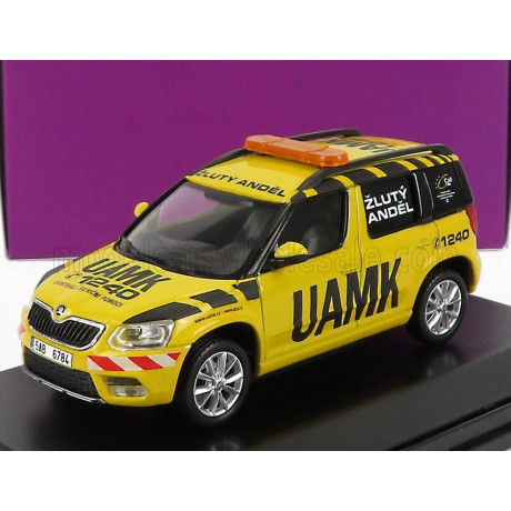 ABREX ŠKODA YETI SUV FACELIFT (RESTYLING) UAMK 2013 - YELLOW BLACK 1/43