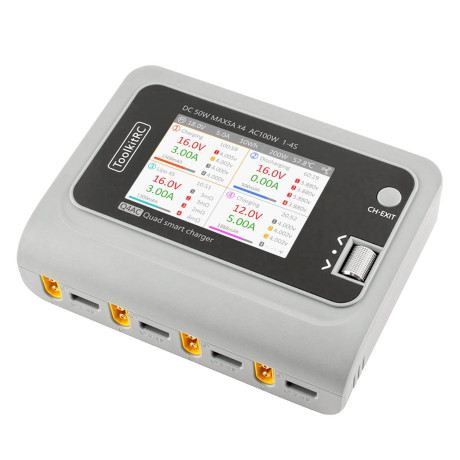 ToolkitRC Q4AC LiPo 1-4S 5A Quad Charger AC/DC