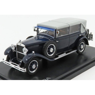 ABREX ŠKODA 860 CABRIOLET CLOSED 1932 - BLUE LIGHT GREY 1/43