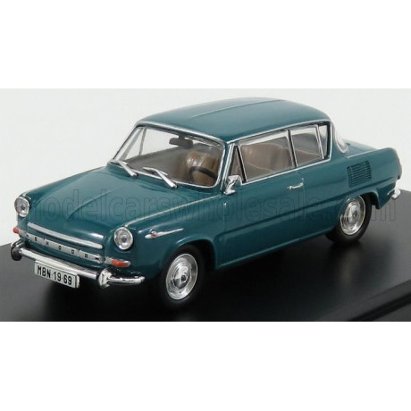 ABREX ŠKODA 1100 MBX 2-DOOR 1969 - BLUE GREEN 1/43