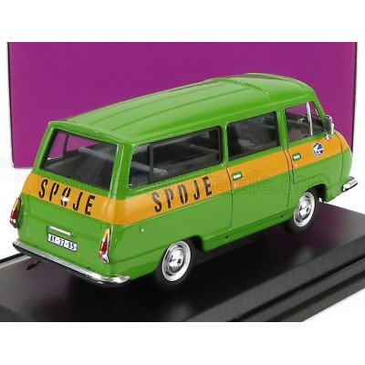 ABREX ŠKODA 1203 MINIBUS POSTE SPOJE 1974 - GREEN YELLOW 1/43