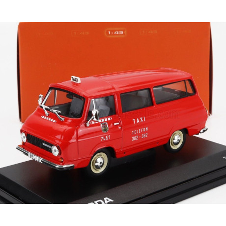ABREX ŠKODA 1203 MINIBUS TAXI 1974 - RED 1/43