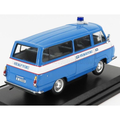ABREX ŠKODA 1203 MINIBUS VEREJNA BEZPECNOST POLICE 1974 - BLUE WHITE 1/43