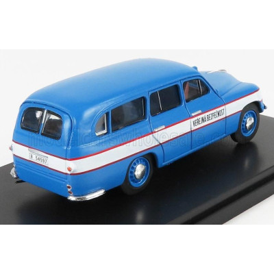 ABREX ŠKODA 1201 SW STATION WAGON VEREJNA BEZPECNOST POLICE 1956 - BLUE WHITE 1/43