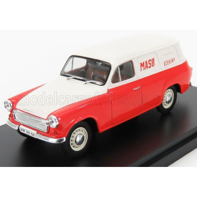 ABREX ŠKODA 1202 VAN MASO 1965 - RED WHITE 1/43