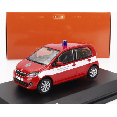 ABREX ŠKODA CITIGO 5-DOORS HZS FIRE ENGINE 1999 - RED WHITE 1/43