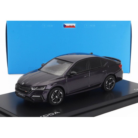 ABREX ŠKODA OCTAVIA IV RS 2020 - DARK PURPLE 1/43