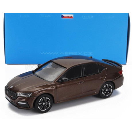 ABREX ŠKODA OCTAVIA IV RS 2020 - BROWN MET 1/43