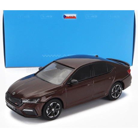 ABREX ŠKODA OCTAVIA IV RS 2020 - BORDEAUX MET 1/43