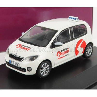 ABREX ŠKODA CITIGO 3-DOORS AUTOSCUOLA SUNNY 1999 - WHITE RED 1/43