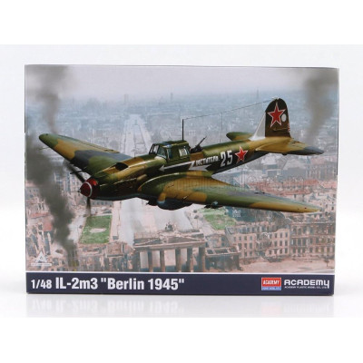 ACADEMY ILYUSHIN IL-2M3 MILITARY AIRPLANE BERLIN 1945 1/48