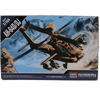 ACADEMY HUGHES AH-64D/DJ APACHE HELICOPTER MILITARY 1975 1/144