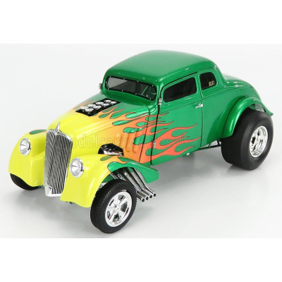 ACME MODELS FORD USA WILLYS GASSER CUSTOM 1933 - GREEN YELLOW 1/18