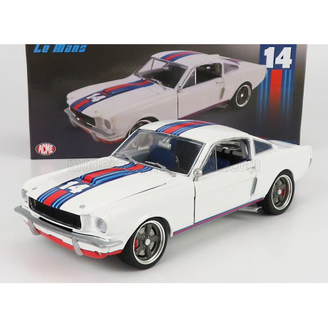 ACME MODELS FORD USA MUSTANG SHELBY GT 350R COUPE N 14 LE MANS 1965 - WHITE 1/18