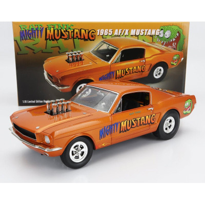 ACME MODELS FORD USA MUSTANG A/FX COUPE N 0 RAT FINK MIGHTY 1965 - ORANGE MET 1/18