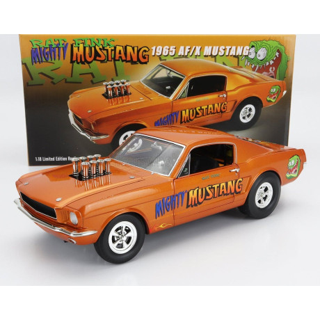ACME MODELS FORD USA MUSTANG A/FX COUPE N 0 RAT FINK MIGHTY 1965 - ORANGE MET 1/18