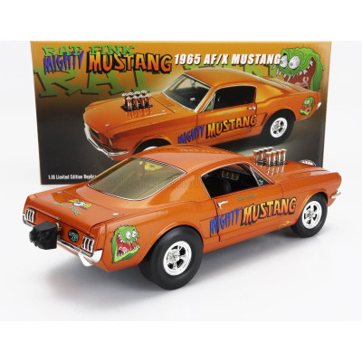 ACME MODELS FORD USA MUSTANG A/FX COUPE N 0 RAT FINK MIGHTY 1965 - ORANGE MET 1/18