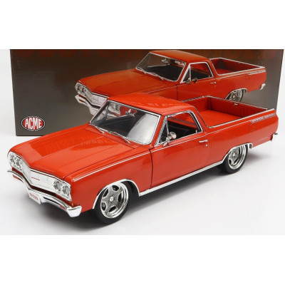 ACME MODELS CHEVROLET EL CAMINO SS CUSTOM CRUISER PICK-UP 1965 - ORANGE 1/18