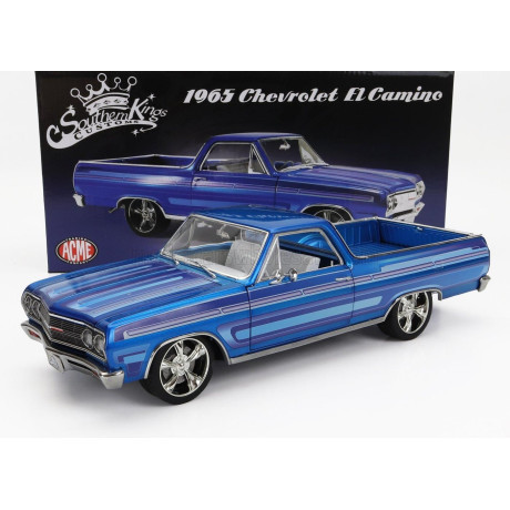 ACME MODELS CHEVROLET EL CAMINO PICK-UP CUSTOM 1965 - BLUE MET 1/18