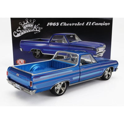 ACME MODELS CHEVROLET EL CAMINO PICK-UP CUSTOM 1965 - BLUE MET 1/18