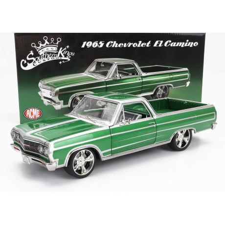 ACME MODELS CHEVROLET EL CAMINO PICK-UP CUSTOM 1965 - GREEN MET 1/18