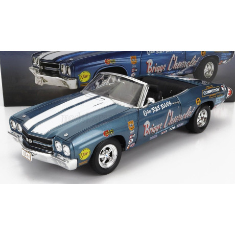 ACME MODELS CHEVROLET CHEVELLE RACING N 0 CABRIOLET 1970 RAY ALLEN - BLUE WHITE 1/18